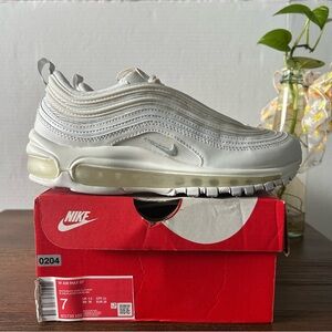 Nike Air Max 97 White Pure Platinum Womens Size 7